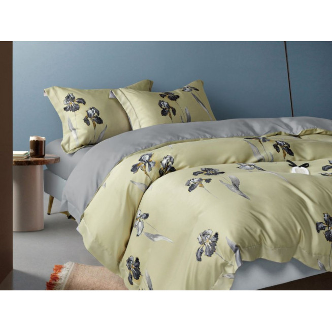 Постельное белье евро тенсел люкс Asabella Черная лилия