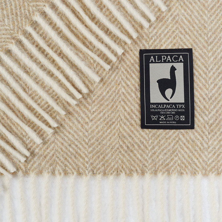 Шерстяной плед альпака меринос PP-66 Incalpaca