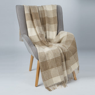 Шерстяной плед альпака меринос PP-65 Incalpaca