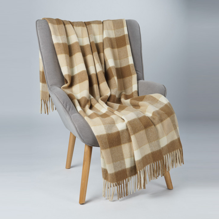 Шерстяной плед альпака меринос PP-5 Incalpaca