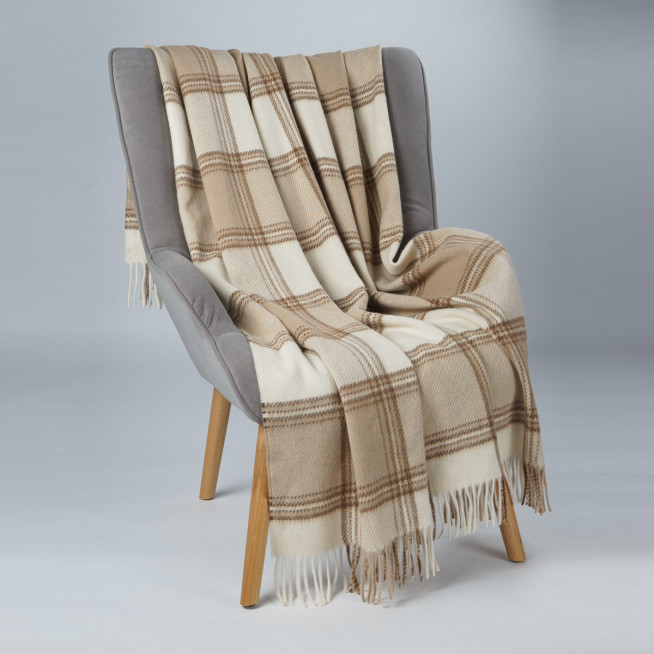 Шерстяной плед альпака меринос PP-4 Incalpaca