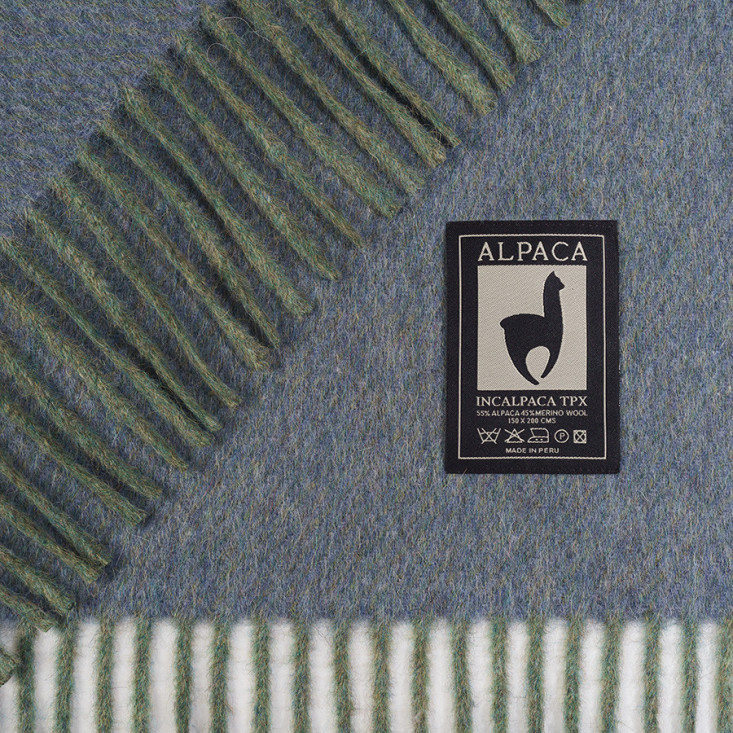 Шерстяной плед альпака меринос PP-53 Incalpaca