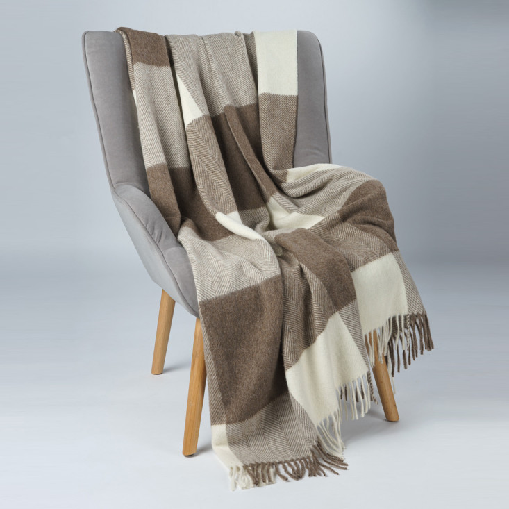 Шерстяной плед альпака меринос PP-63 Incalpaca