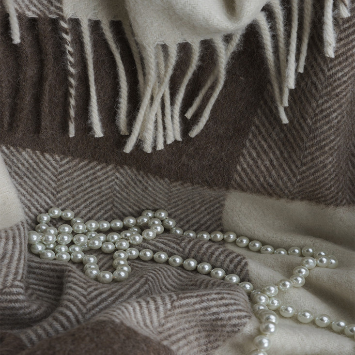 Шерстяной плед альпака меринос PP-63 Incalpaca