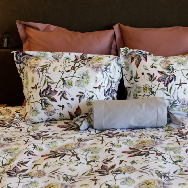 Постельное белье семейное мако сатин люкс Clay Peony von der Thannen