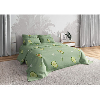 Постельное белье 1,5-спальное бязь Valtery Авокадо