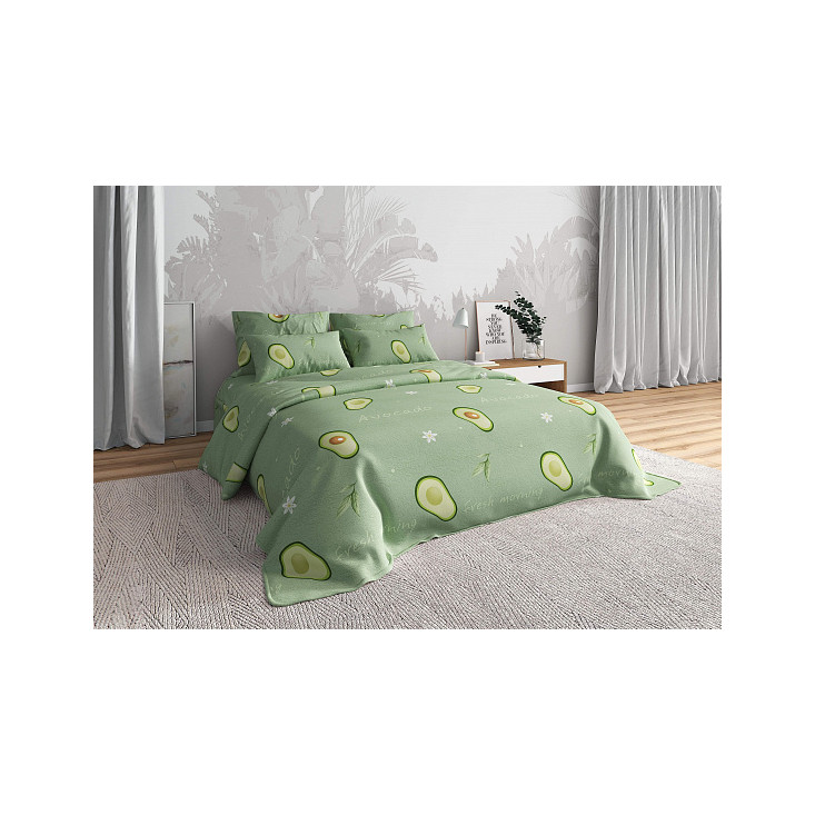 Постельное белье 1,5-спальное бязь Valtery Авокадо