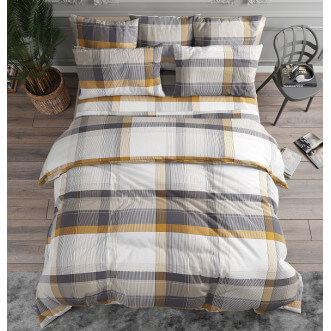 Постельное белье евро бязь Valtery Клетка