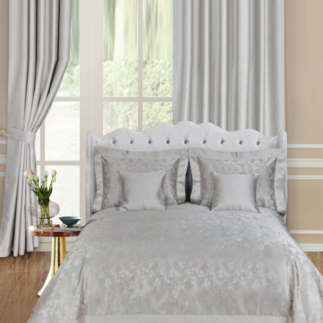 Комплект штор жаккард 270х275 с подхватами Asabella Звездная пыль