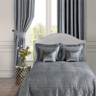 Покрывало Жаккард 240х260 Asabella Серая волна