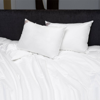 Подушка шелковая 50x70 German Grass Шелк Люкс (Luxury Silk) средняя в магазине Люкс Постель