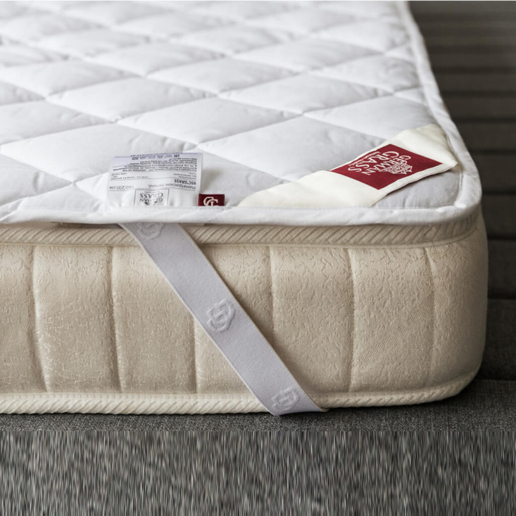 Наматрасник 200х200 тонкий на резинке German Grass Mattress Cottonwash Grass