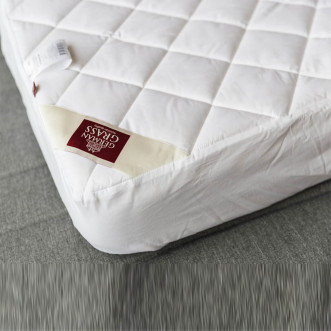 Наматрасник 90х200 тонкий с бортом German Grass Mattress Cottonwash Grass