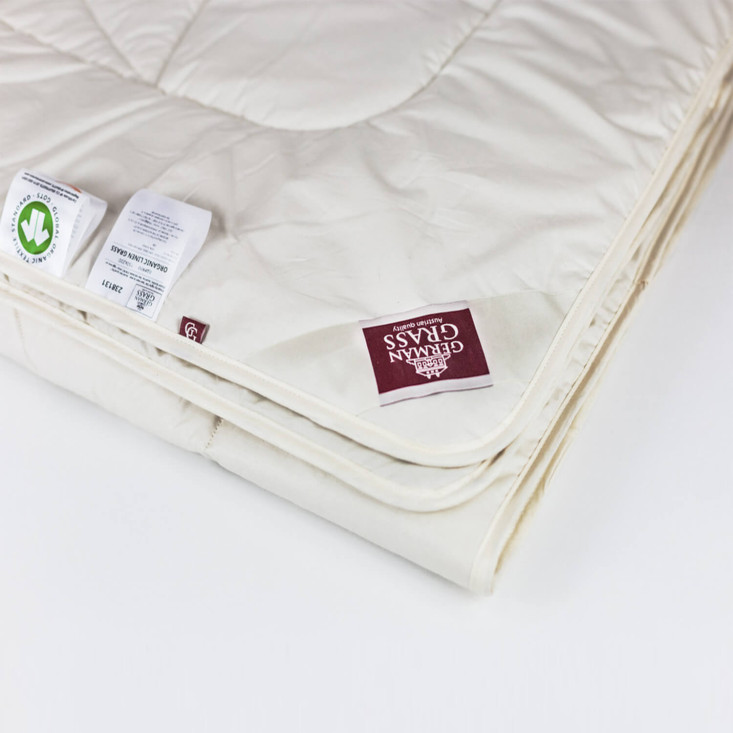 Одеяло легкое евро 200х220 Organic Linen Grass German Grass