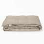 Дорожное пуховое одеяло 140х200 German Grass Плед для Путешествий Серо-беж (Travel Plaid)