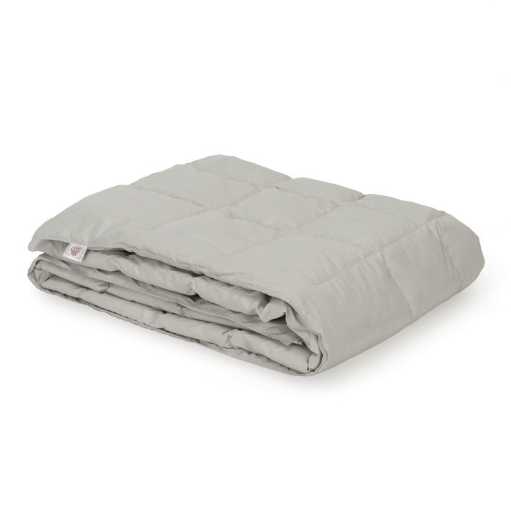 Дорожное пуховое одеяло 140х200 Travel Plaid Grass grey German Grass