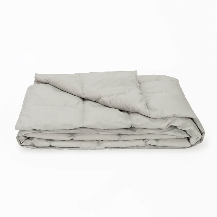 Дорожное пуховое одеяло 140х200 Travel Plaid Grass grey German Grass