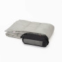 Дорожное пуховое одеяло 140х200 German Grass Плед для Путешествий Серый (Travel Plaid)