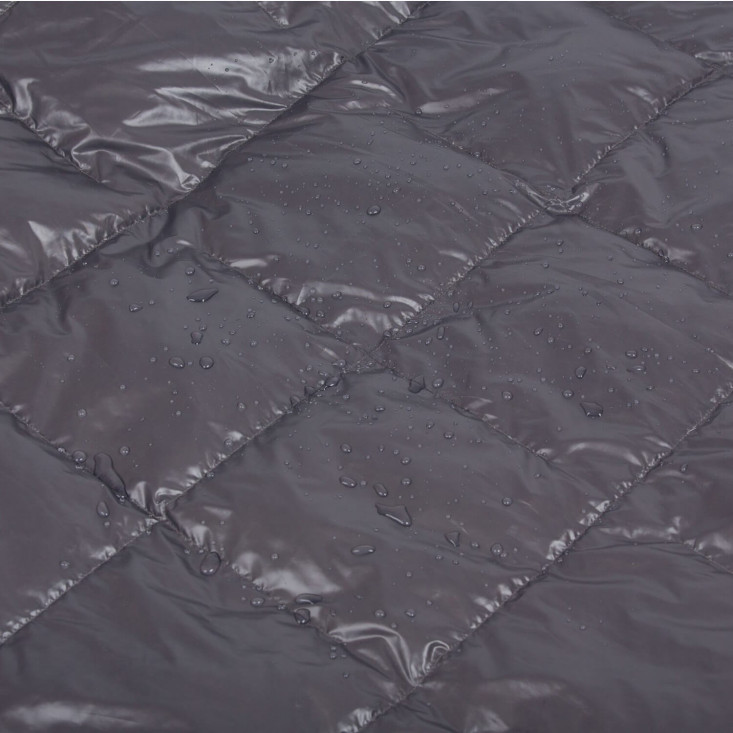 Дорожное пуховое одеяло 140х200 Travel Plaid Grass Graphite German Grass