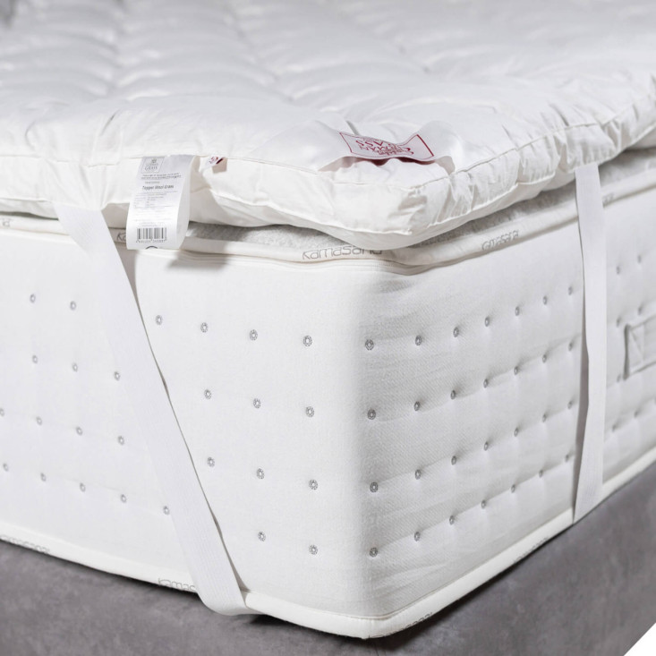 Наматрасник топпер 90х200 теплый на резинках German Grass Topper Camel Grass