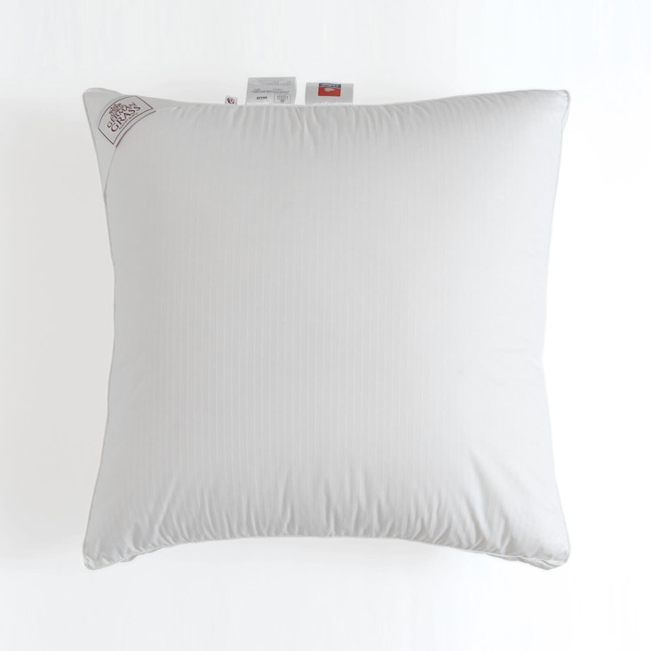 Подушка пуховая 70х70 трехкамерная 3D с бортиком Thermo Down Grass German Grass упругая с терморегуляцией