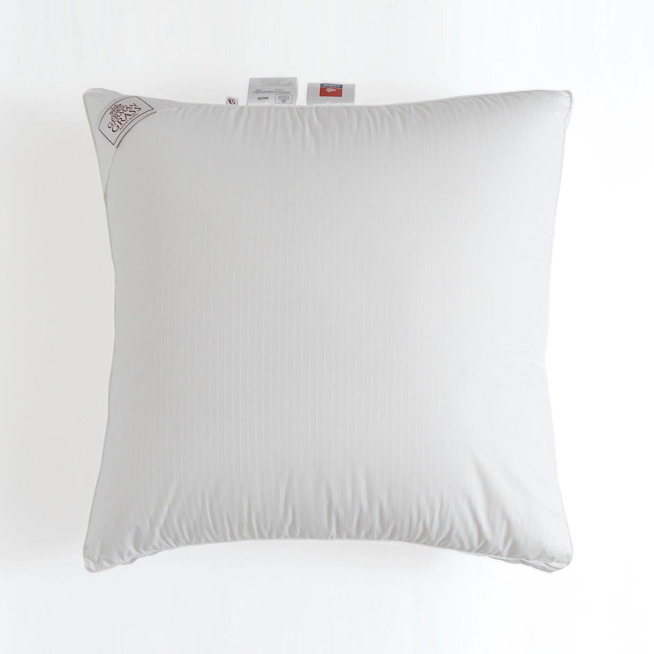 Подушка пуховая 70х70 трехкамерная 3D с бортиком Thermo Down Grass German Grass упругая с терморегуляцией