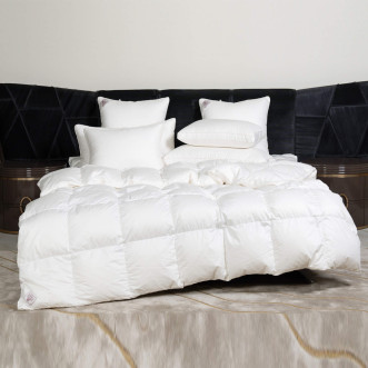 Подушка пуховая 50х70 с бортиком Grass German Королевский Пух (King Down) средняя в магазине Люкс Постель