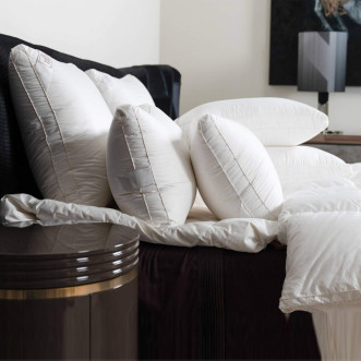 Подушка пуховая 50х70 с бортиком Grass German Королевский Пух (King Down) средняя в магазине Люкс Постель