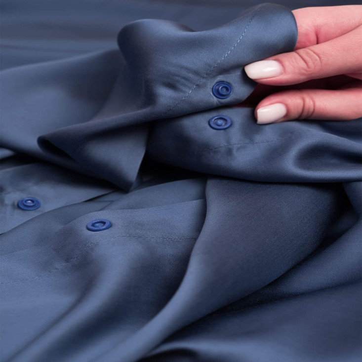 Пододеяльник тенсел 1,5 спальный 140х205 Blue Brilliant Grass German Grass