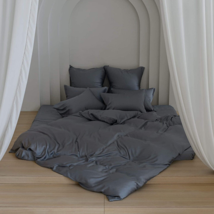 Пододеяльник тенсел 1,5 спальный 140х205 Grey Brilliant Grass German Grass