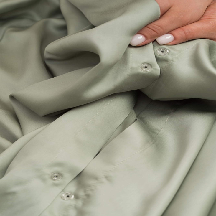 Пододеяльник тенсел евро 200х200 Olive Brilliant Grass German Grass