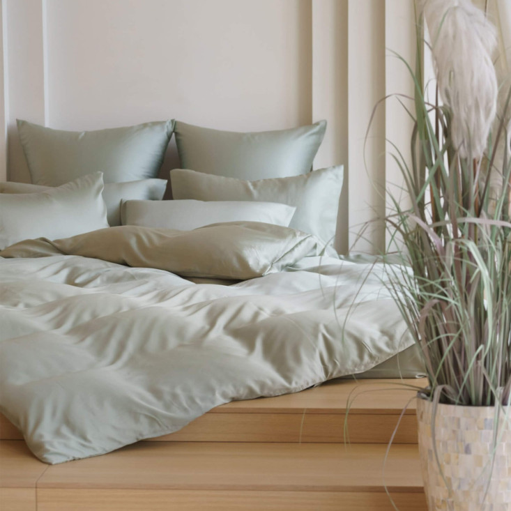 Пододеяльник тенсел евро 200х200 Olive Brilliant Grass German Grass