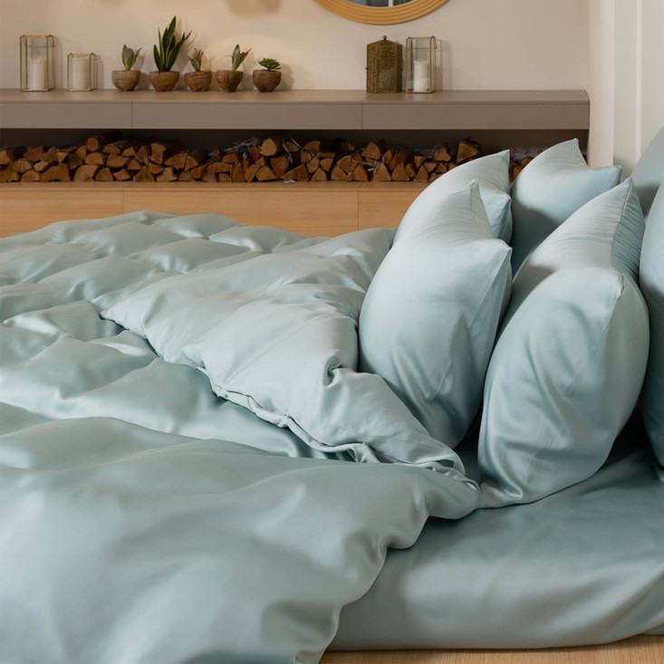 Пододеяльник тенсел 1,5 спальный 140х205 Sea Wave Brilliant Grass German Grass