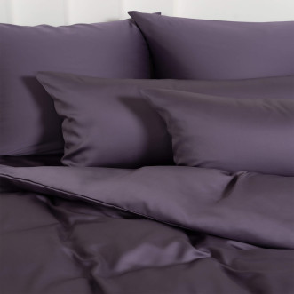 Постельное белье евро с простыней на резинке тенсел Violet Brilliant Grass German Grass отзывы
