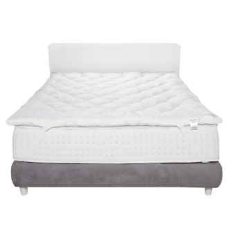 Наматрасник топпер 140х200 теплый на резинках German Grass Topper Camel Grass