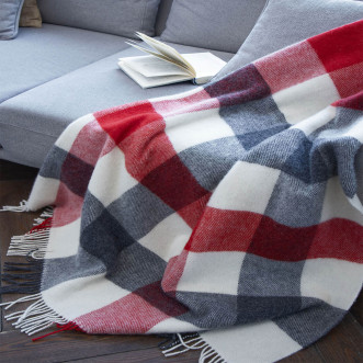 Шерстяной плед новозеландские ягнята Avinamas Agne Шотландия