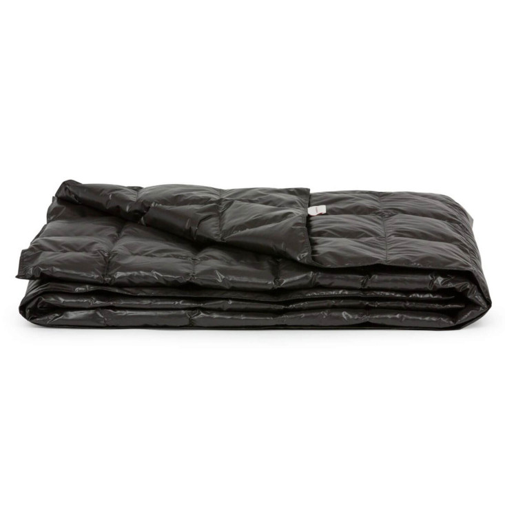 Дорожное пуховое одеяло 140х200 Travel Plaid Grass Black German Grass