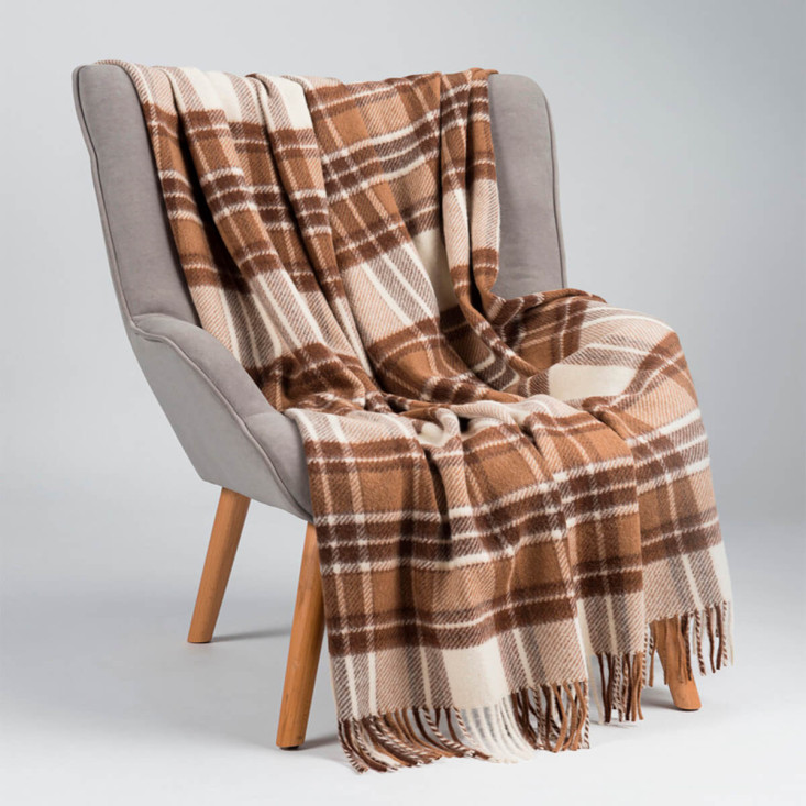 Шерстяной плед альпака меринос PP-37 Incalpaca