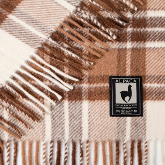 Шерстяной плед альпака меринос PP-37 Incalpaca в интернет-магазине Люкс Постель