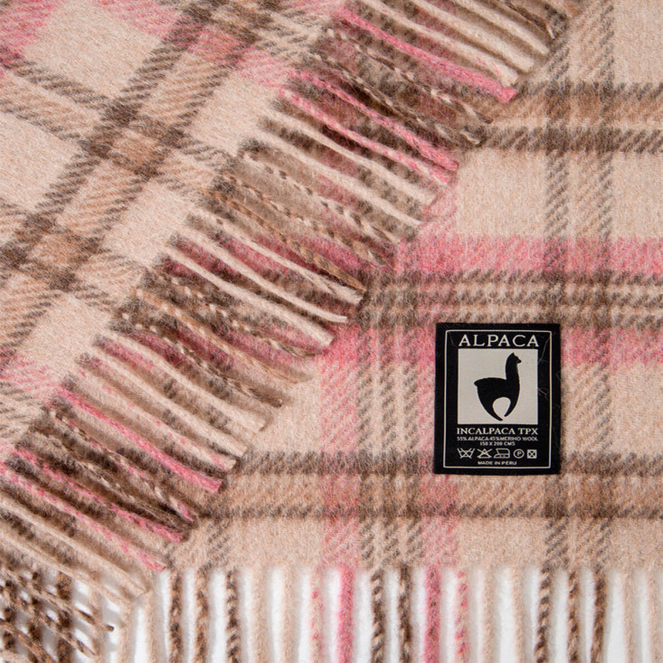 Шерстяной плед альпака меринос PP-62 Incalpaca