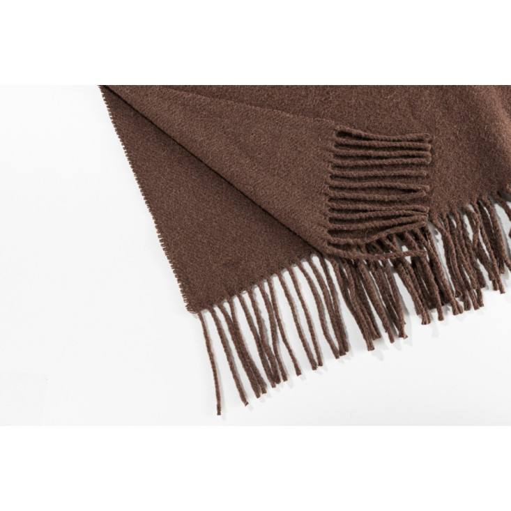 Шерстяной плед Valtery шоколад со скидкой в магазине Lux-Postel.com