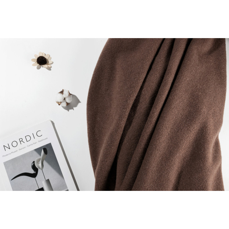 Шерстяной плед Valtery шоколад со скидкой в магазине Lux-Postel.com