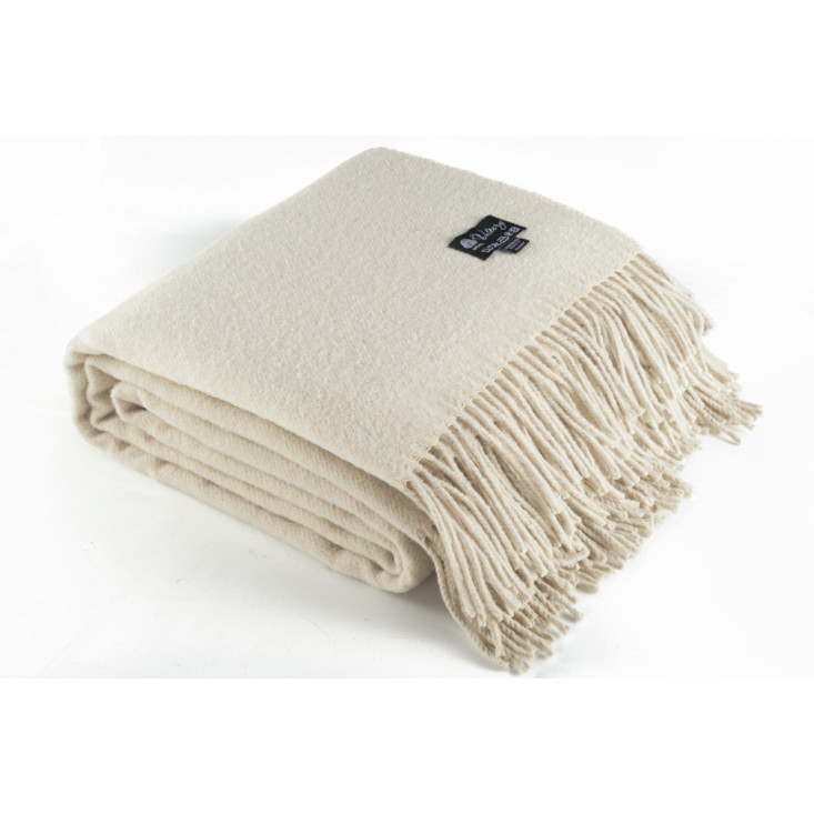 Шерстяной плед Valtery экрю