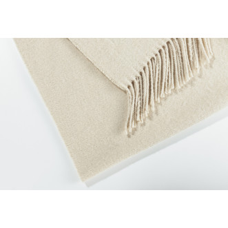 Шерстяной плед Valtery экрю со скидкой в магазине Lux-Postel.com