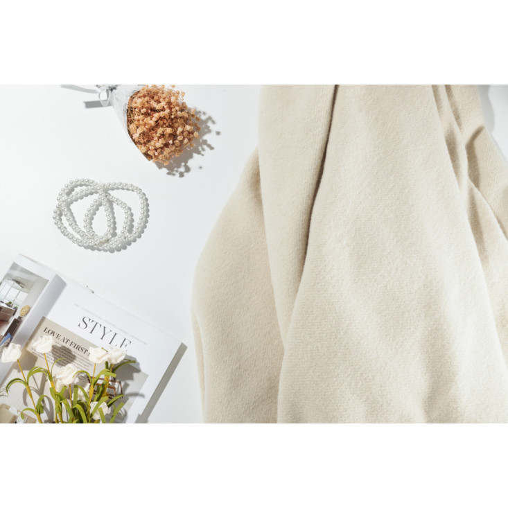 Шерстяной плед Valtery экрю