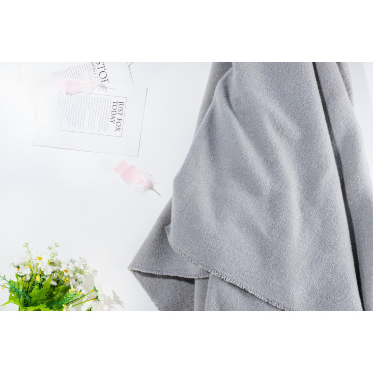 Шерстяной плед Valtery серый со скидкой в магазине Lux-Postel.com