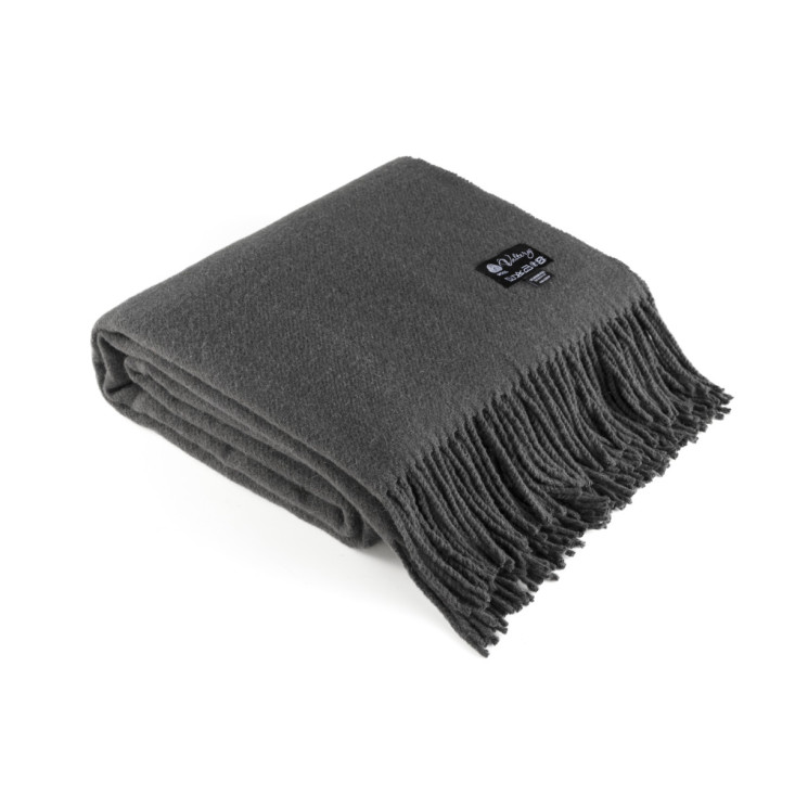 Шерстяной плед Valtery темно серый