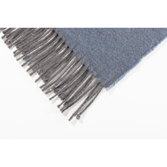 Шерстяной плед Valtery голубая клетка со скидкой в магазине Lux-Postel.com