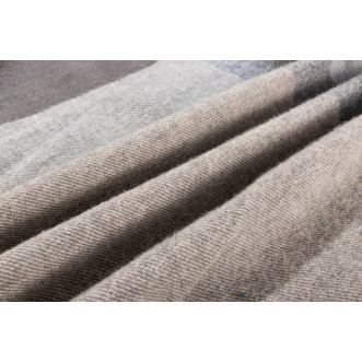 Шерстяной плед Valtery голубая клетка со скидкой в магазине Lux-Postel.com