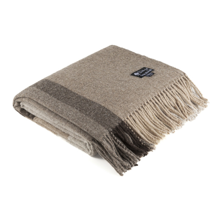 Шерстяной плед Valtery орех со скидкой в магазине Lux-Postel.com